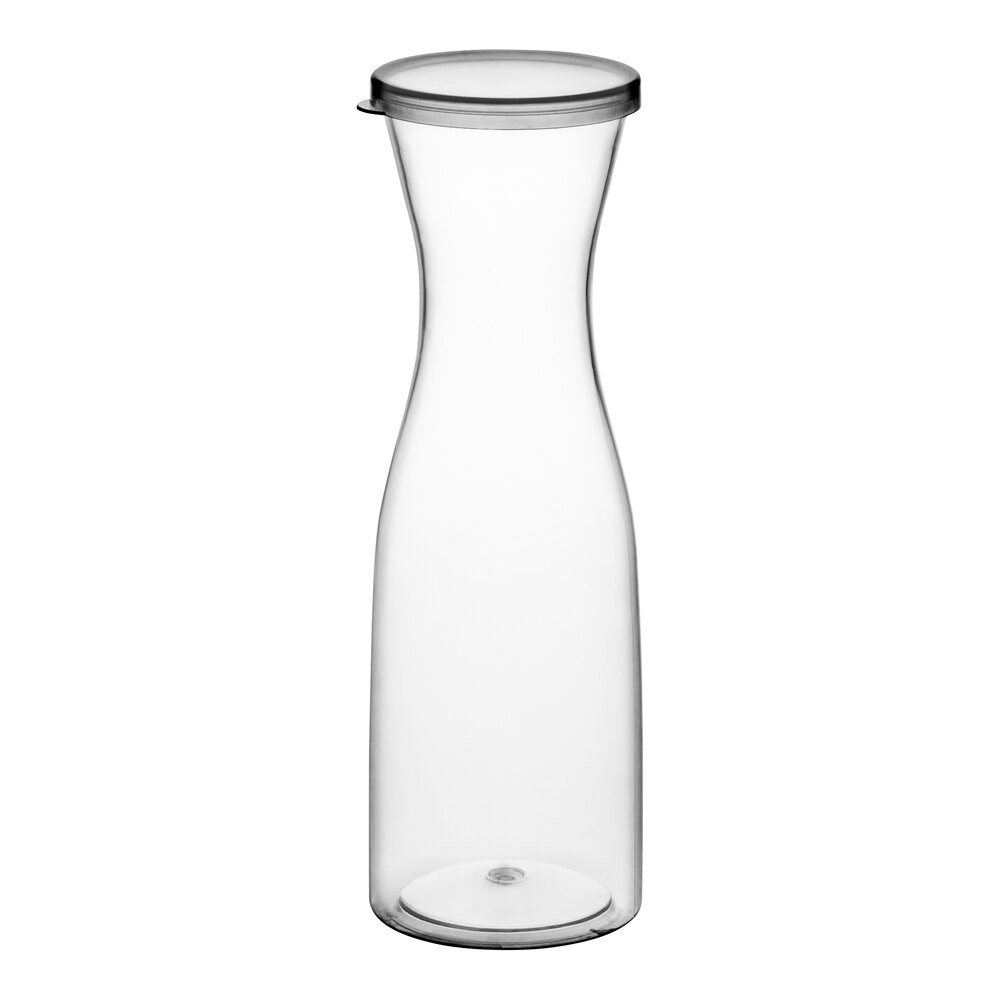Visions 35 oz. Clear Disposable Plastic Carafe with Lid