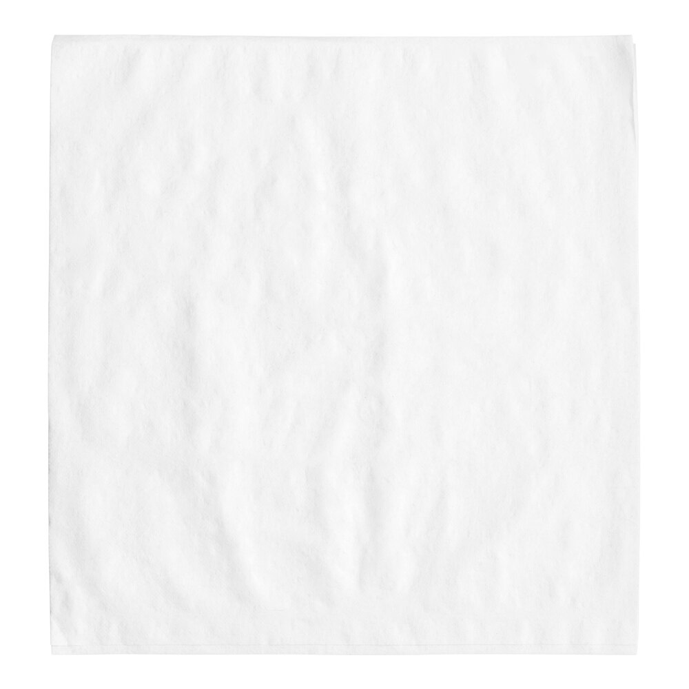 Choice 14" x 14" White Linen-Feel Flat-Packed Paper Napkin - 1,000/Case