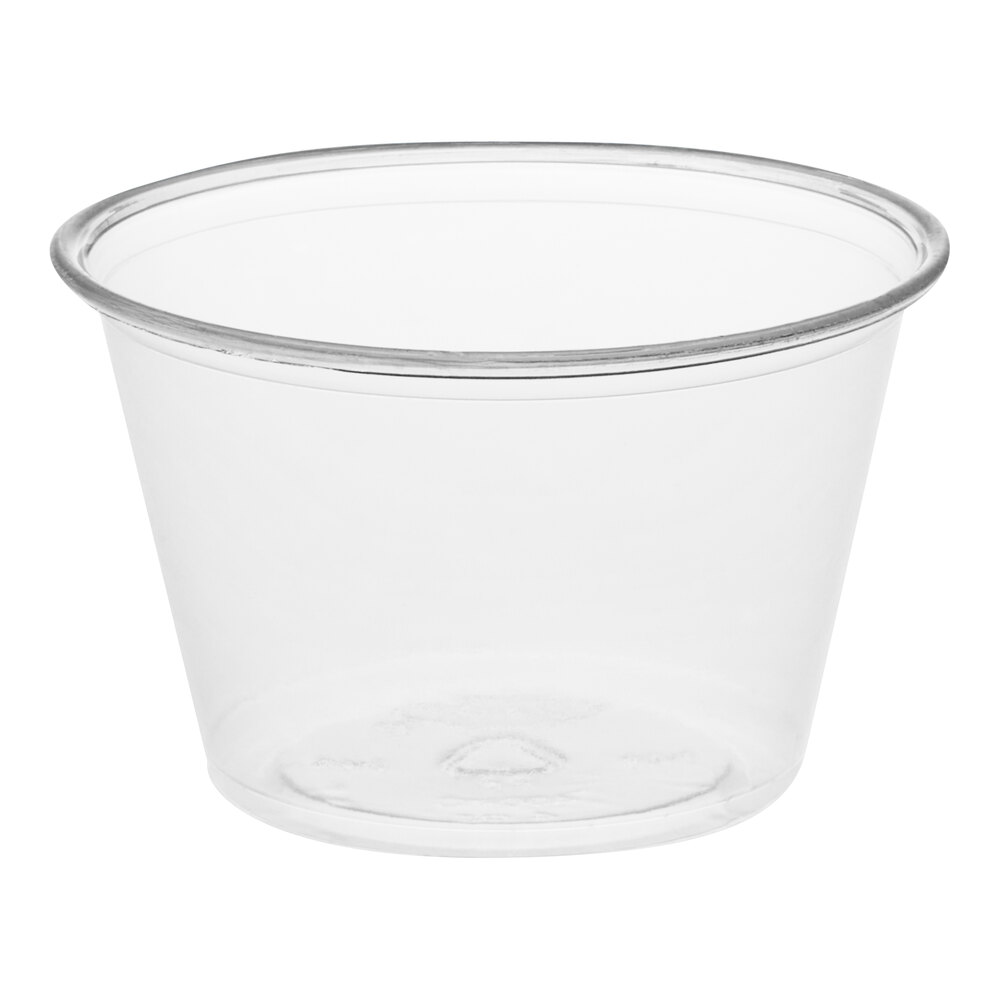Dart Conex Complements 400PC 4 oz. Clear Plastic Souffle / Portion Cup - 2,500/Case