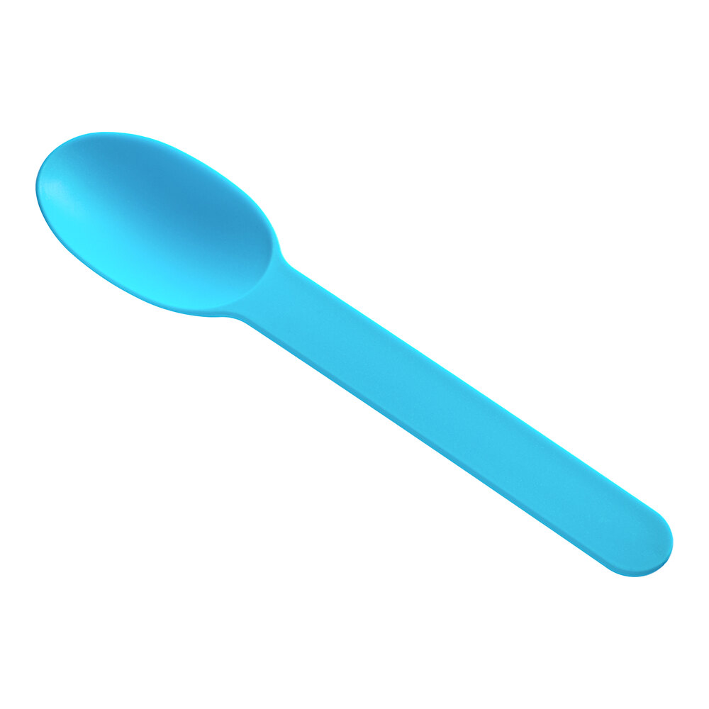 Choice Blue Heavy Weight Polypropylene Plastic Frozen Yogurt Spoon - 1,000/Case