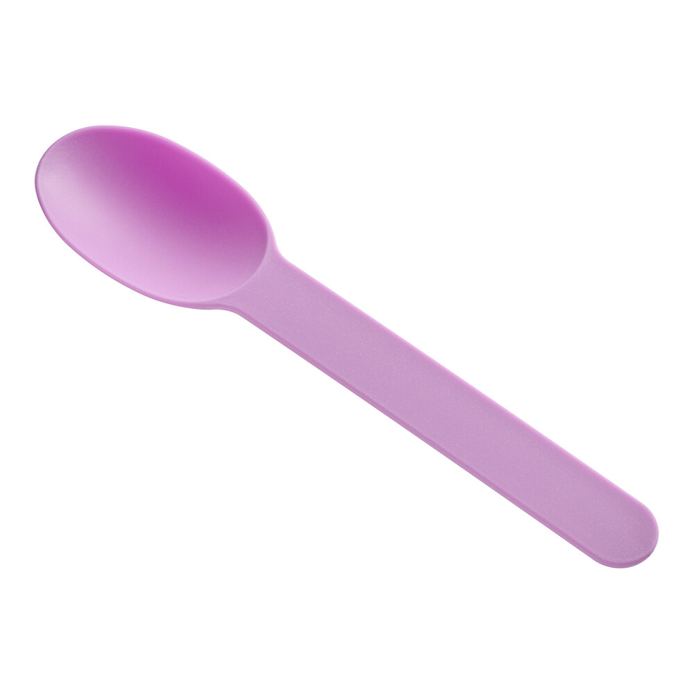 Choice Purple Heavy Weight Polypropylene Plastic Frozen Yogurt Spoon - 1,000/Case