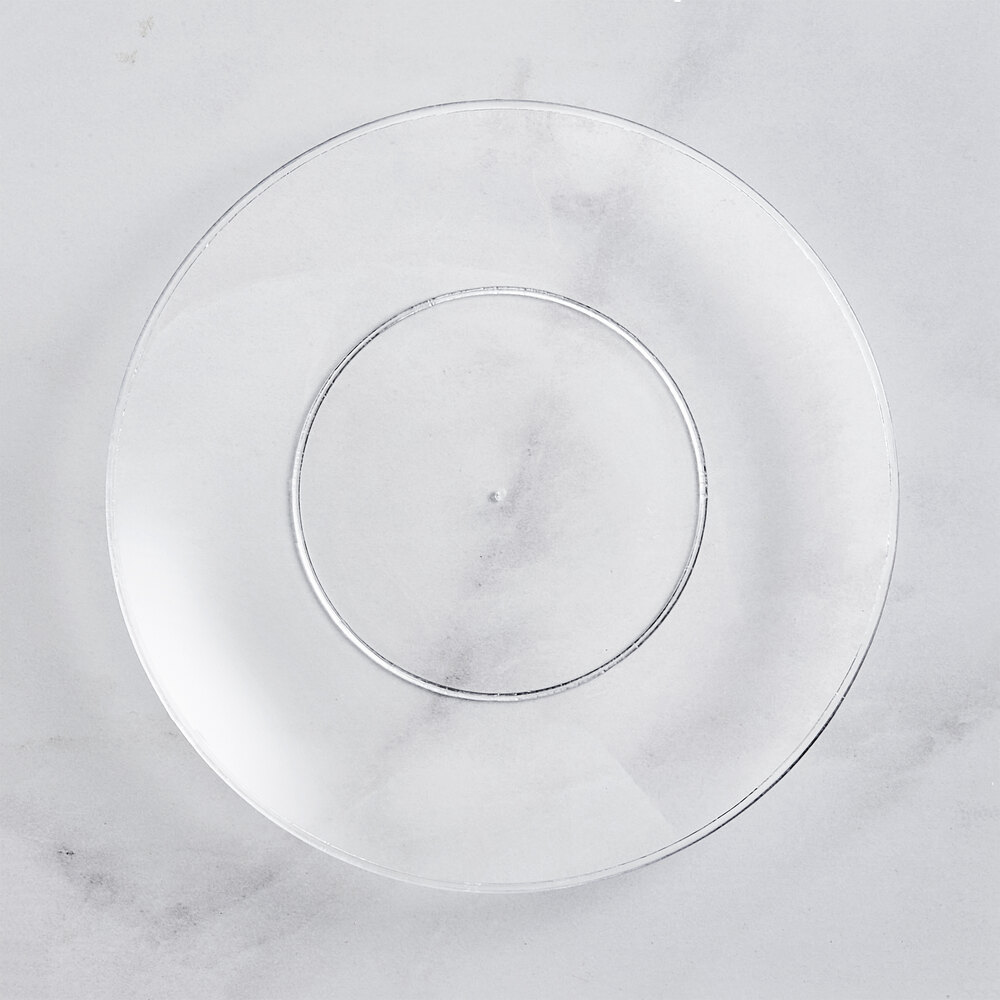 Visions Coupe 6" Clear Round Plastic Plate - 15/Sample