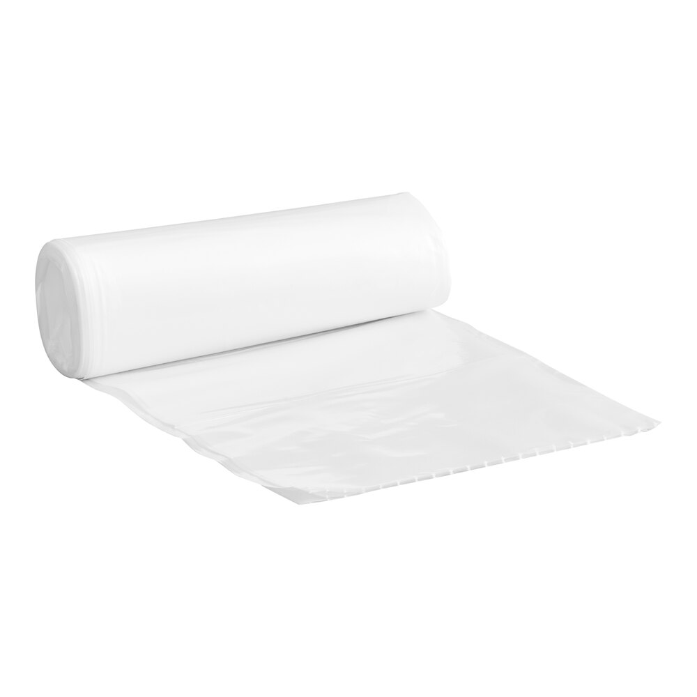 Lavex Li'l Herc 20-30 Gallon 1.5 Mil 30" x 36" Low-Density Medium-Duty Clear Can Liner / Trash Bag - 100/Case