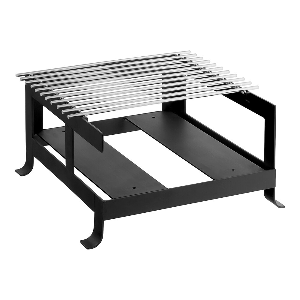 Cal-Mil 1576-13 Soho Black Steel Butane Burner Frame - 14" x 13 3/4" x 7 1/4"