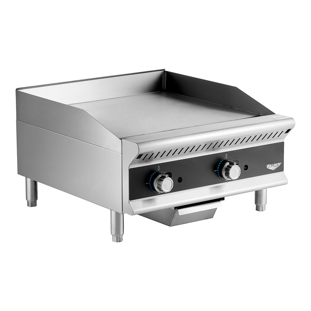 Vollrath GGMDM-24 24" Medium-Duty Countertop Griddle with Manual Controls - 56,000 BTU