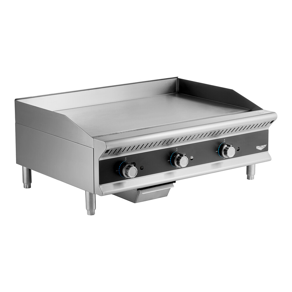Vollrath GGMDM-36 36" Medium-Duty Countertop Griddle with Manual Controls - 84,000 BTU