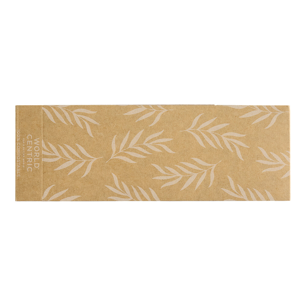 World Centric Compostable Paper Sleeve for 15.5-18 oz. Fiber Containers - 800/Case