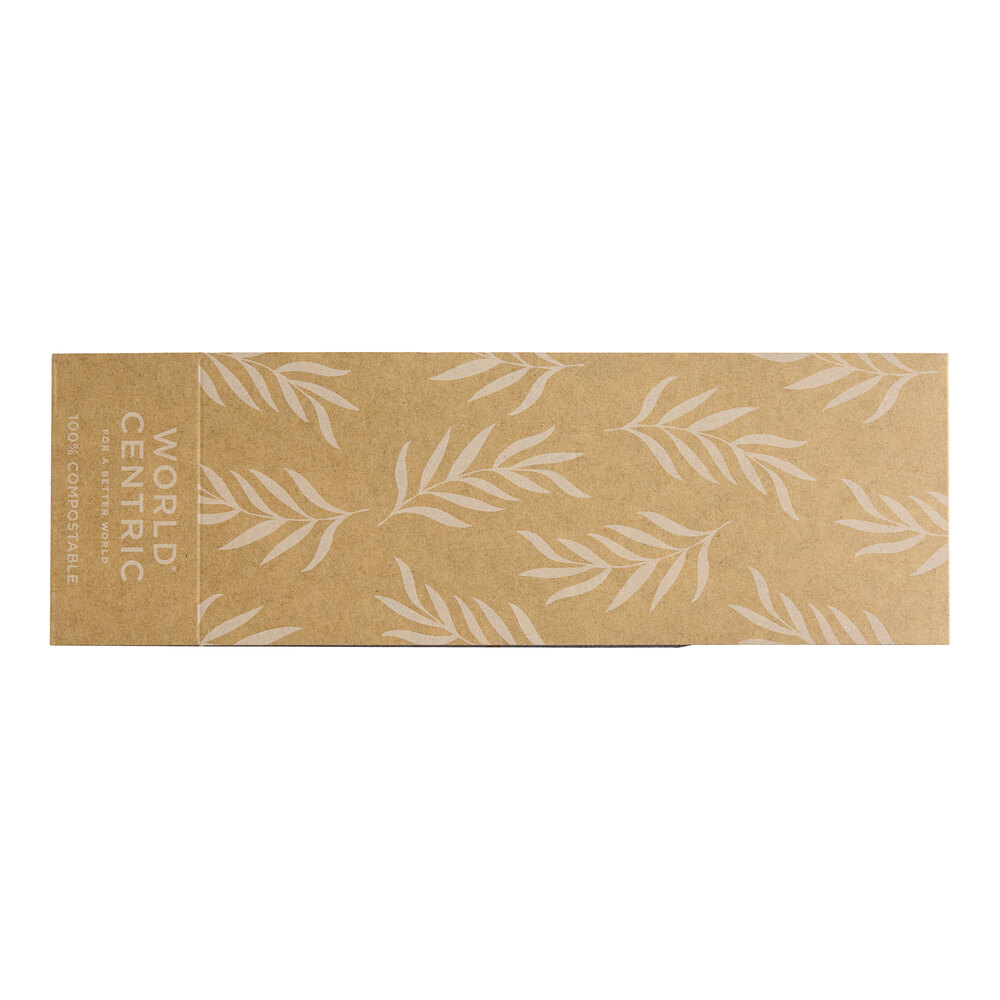 World Centric Compostable Paper Sleeve for 60 oz. Fiber Containers - 800/Case