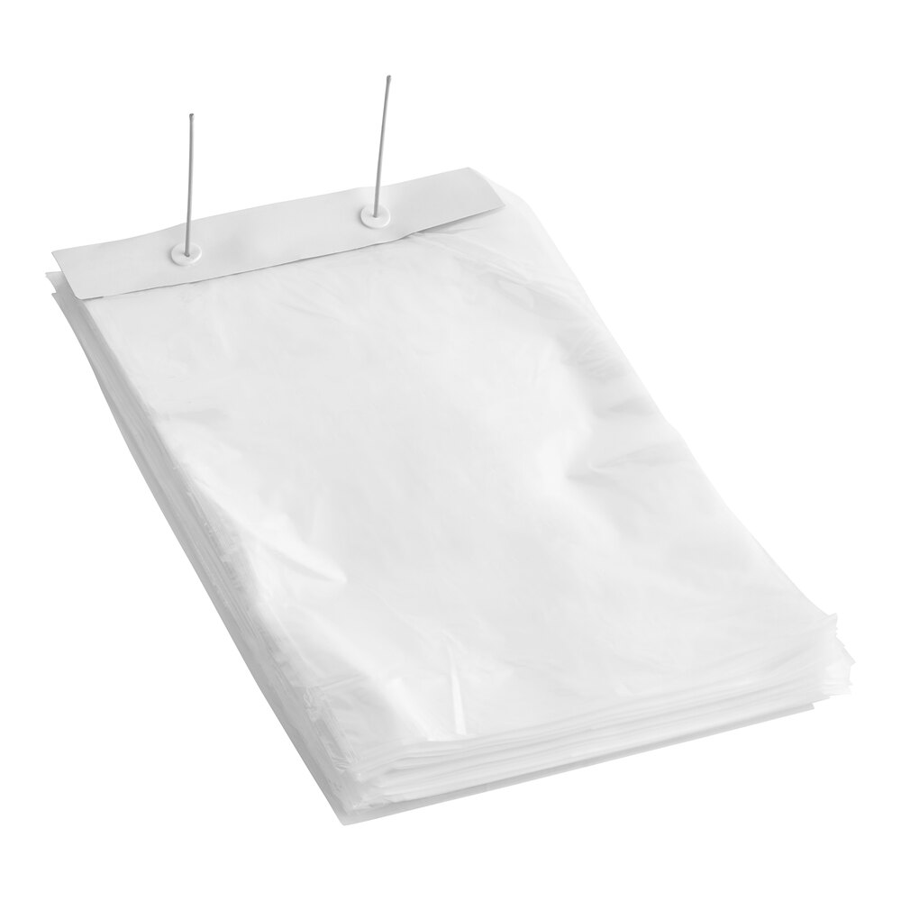 Choice 11" x 4" x 18" 1 Mil Clear Gusseted LDPE Bread Bag on Wicket Dispenser - 1,000/Case