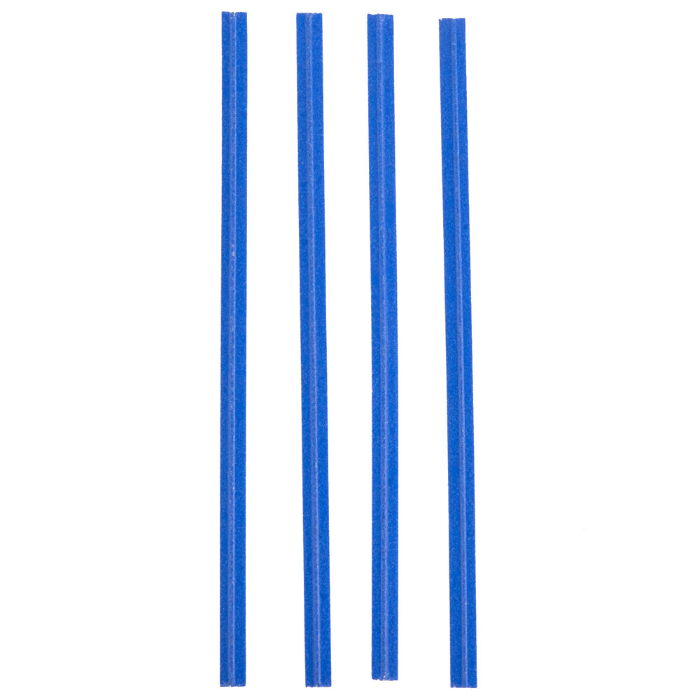 Bedford Industries Inc. 2,000-Count Box of 4" Blue Laminated Paper Bag Twist Ties - 25/Case