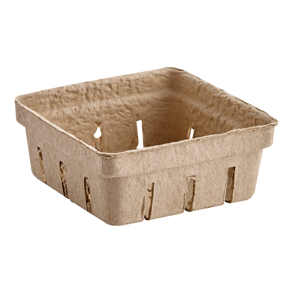 Choice 0.5 Pint Pulp Produce Basket - 500/Case