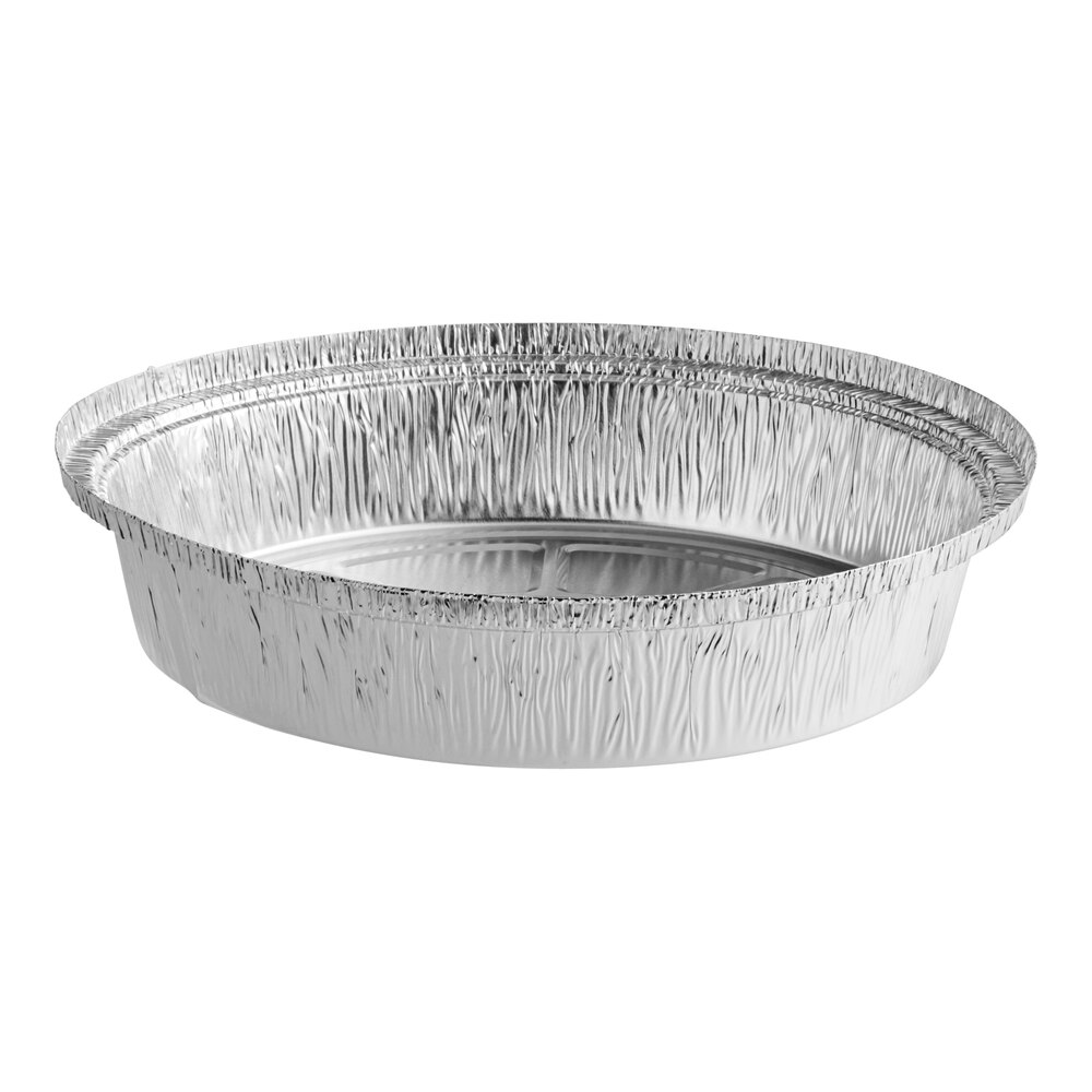 Choice 8" Round Standard Weight Foil Take-Out Pan - 500/Case