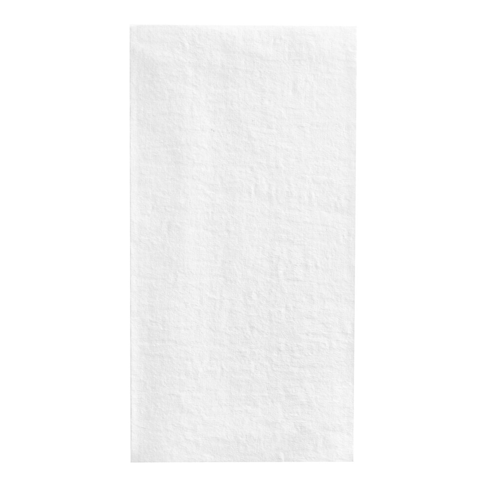 Lavex Linen-Feel 12" x 16" White 1/6 Fold Guest Towel - 500/Case