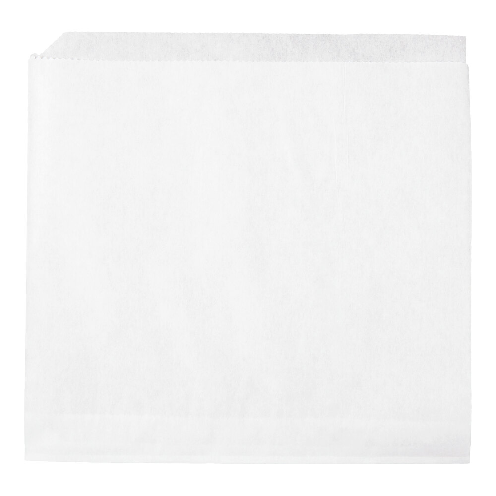 Choice 7" x 6 1/2" White Wire Cone Basket Liner / Deli Wrap / Double Open Bag - 2,000/Case