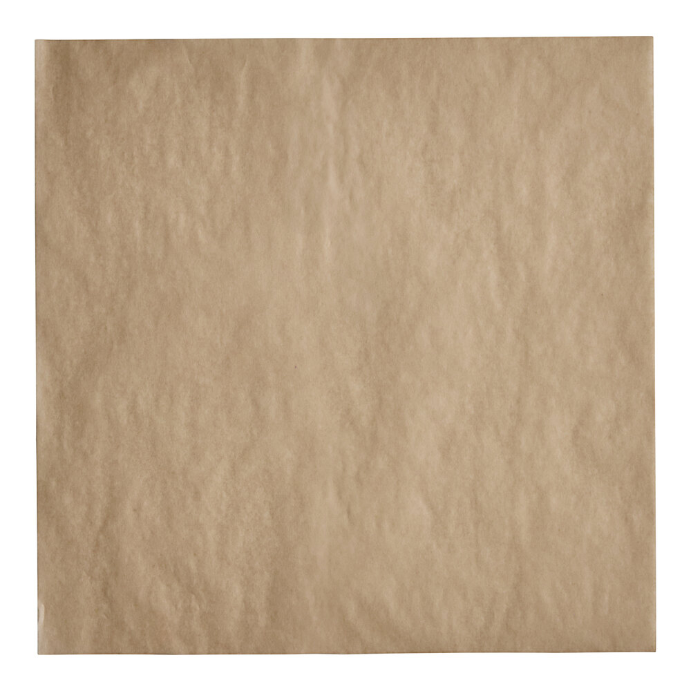 Choice 12" x 12" Natural Kraft Customizable Basket Liner / Deli Wrap - 1,000/Pack