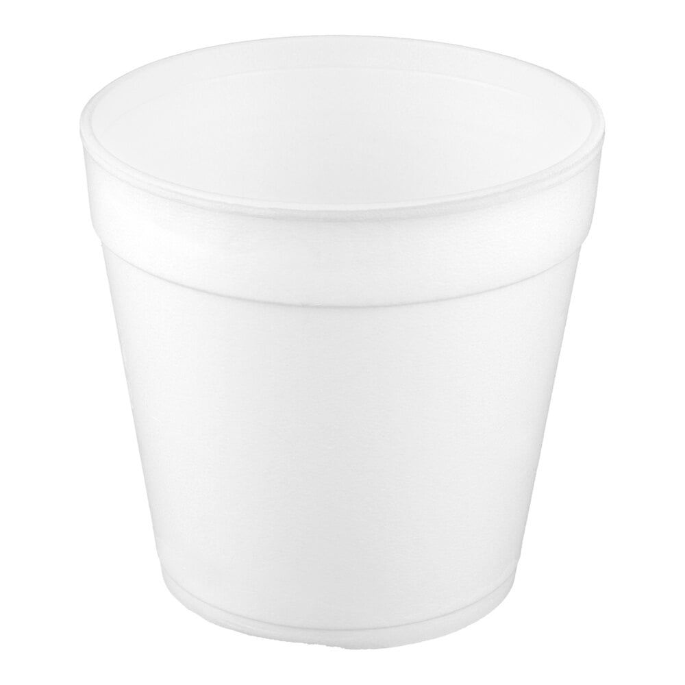 Dart 32MJ48 32 oz. White Foam Food Container - 500/Case