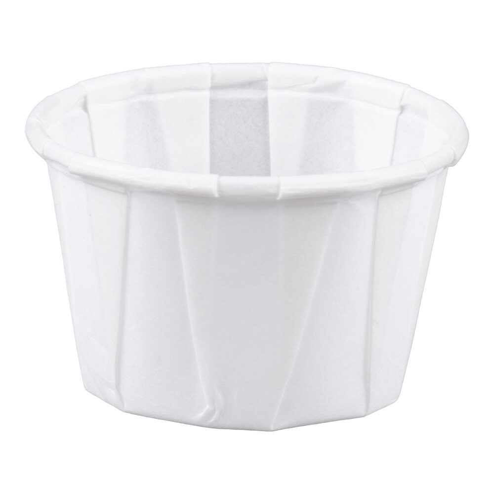 Solo SCC100 1 oz. White Paper Souffle / Portion Cup - 250/Pack
