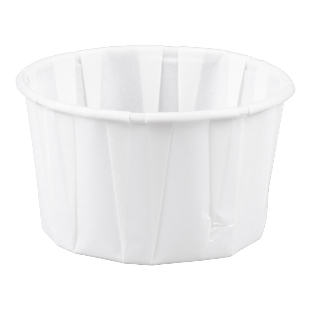 Solo 325 3.25 oz. White Paper Souffle / Portion Cup - 250/Pack