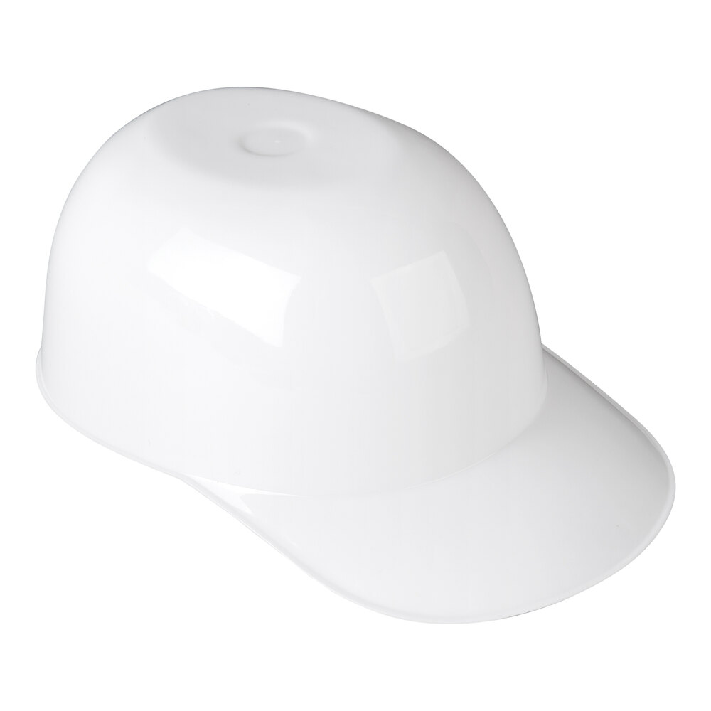 8 oz. White Mini Baseball Helmet Ice Cream / Snack Bowl - 300/Case