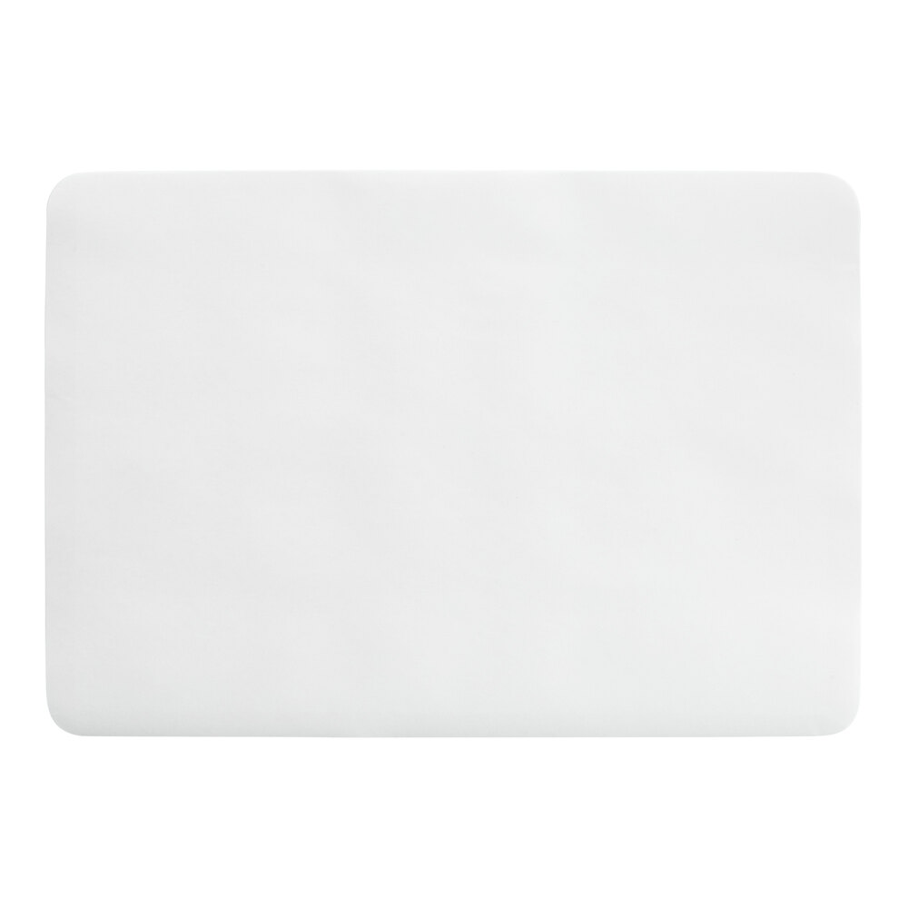 Choice 10" x 14" Customizable White Paper Placemat with Rounded Corners - 1,000/Case