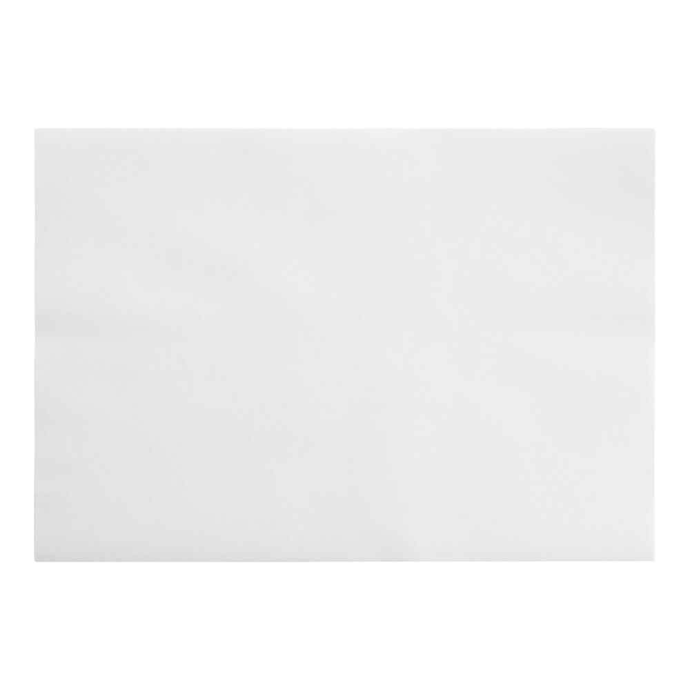 Choice 10" x 14" Customizable White Paper Placemat with Straight Edge - 1,000/Case