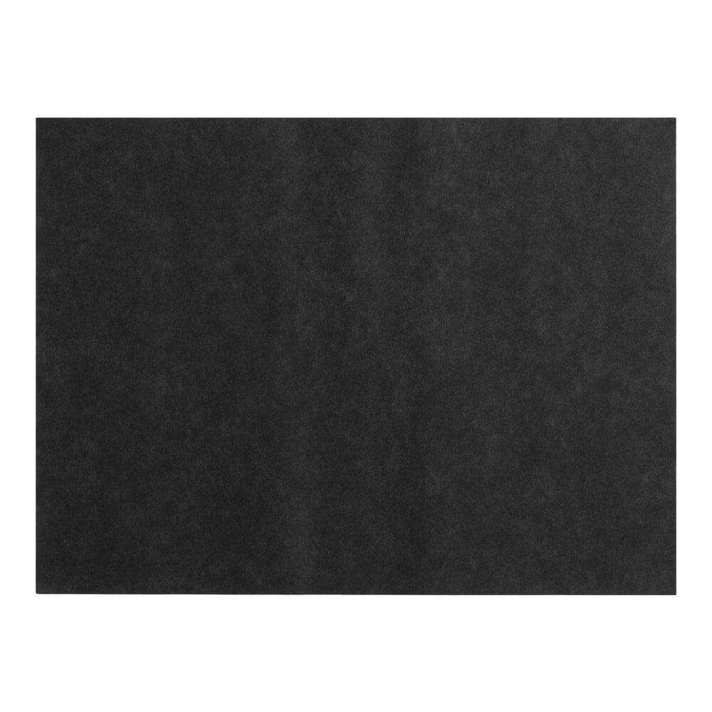 Choice 9" x 12" 40 lb. Black Steak Paper Sheets - 1,000/Case