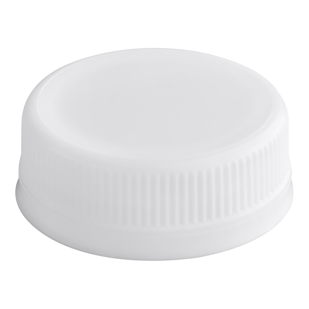 White Unlined Tamper-Evident Cap for Juice Bottles - 2,500/Case