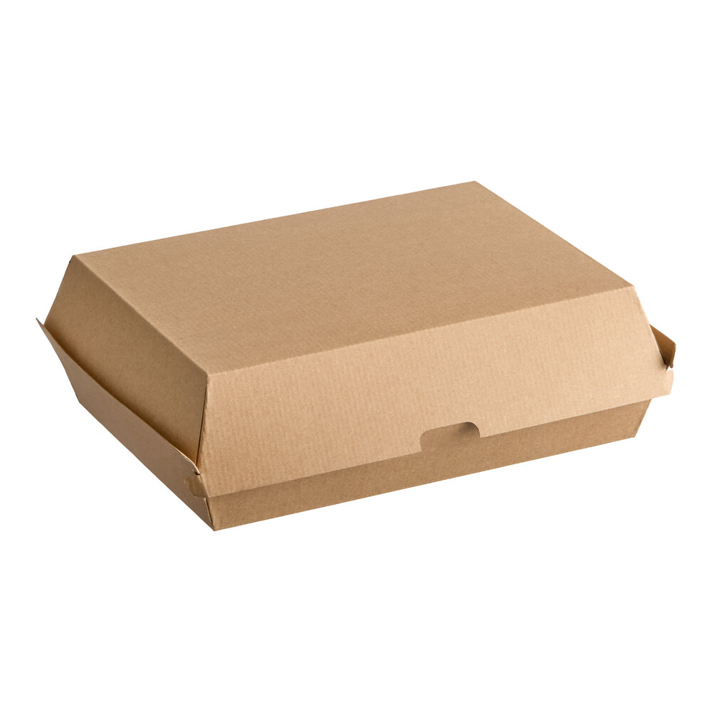 Choice 8" x 6" x 3" Corrugated Clamshell Container - 200/Case