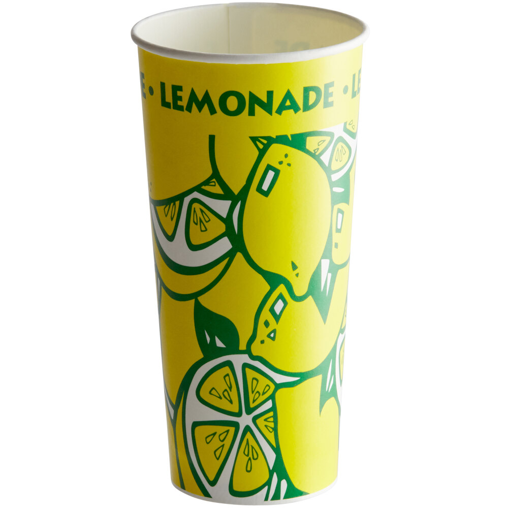 24 oz. Tall Paper Lemonade Cup - 1,000/Case