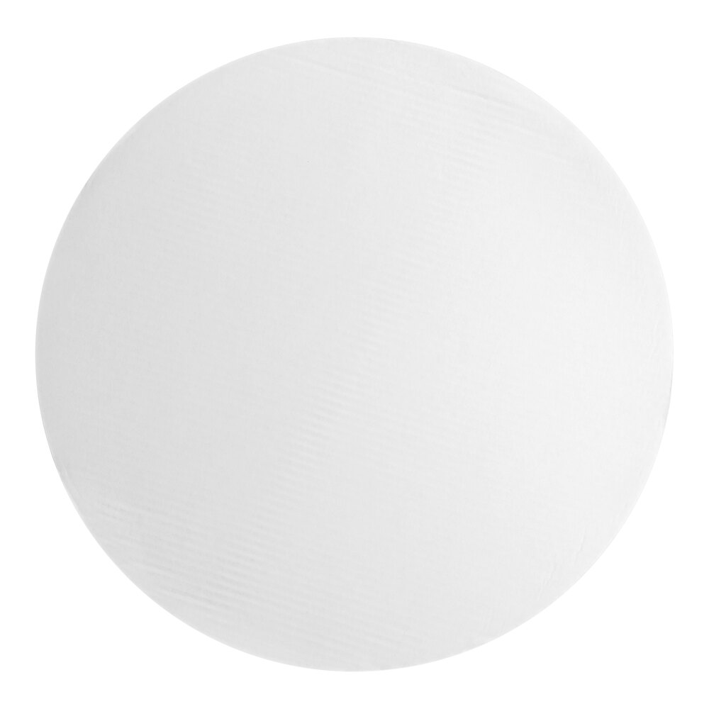 24" White Corrugated Pizza Circle - 100/Case