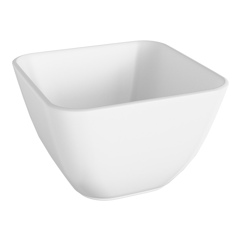 Visions White Square Plastic Mini Bowl 2.5 oz. - 200/Case