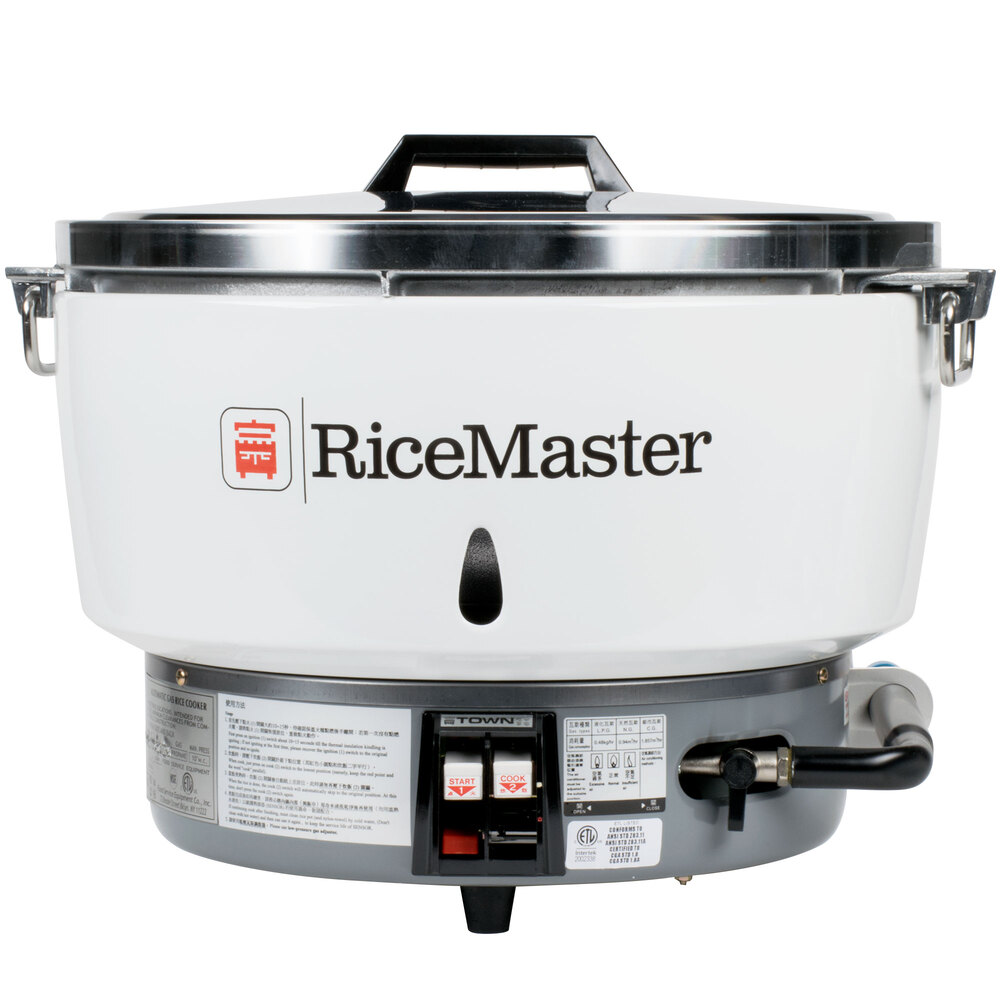 Town RM-55N-R Natural Gas 110 Cup (55 Cup Raw) Gas Rice Cooker and Warmer - 34,600 BTU