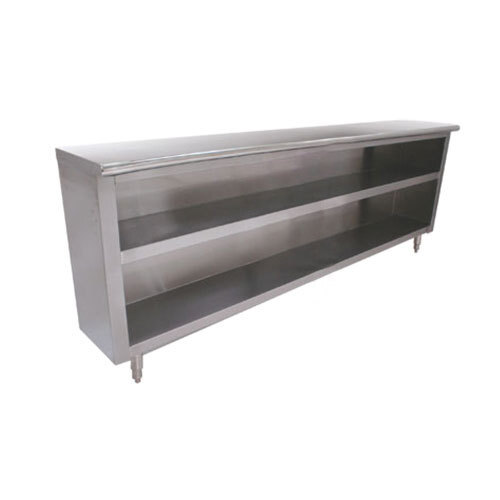 Advance Tabco EDC-1872 Stainless Steel Dish Cabinet with Fixed Mid Shelf - 72" x 18"