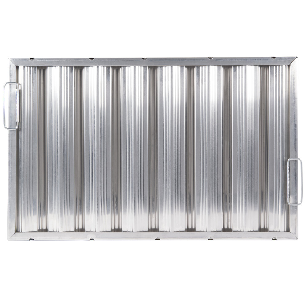 AllPoints 261759 16"(H) x 25"(W) x 2"(T) Aluminum Hood Filter - Ridged Baffles