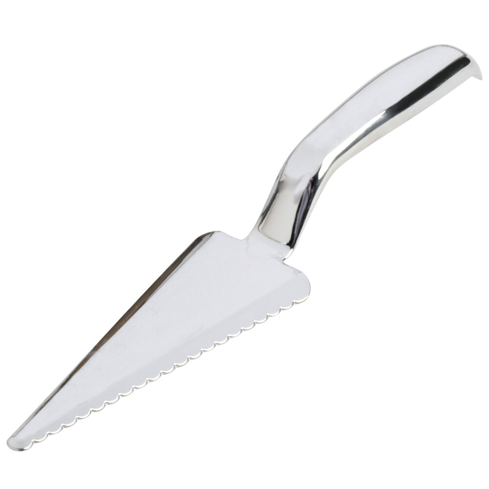 Visions 10" Heavy Weight Silver Plastic Pie Server - 72/Case