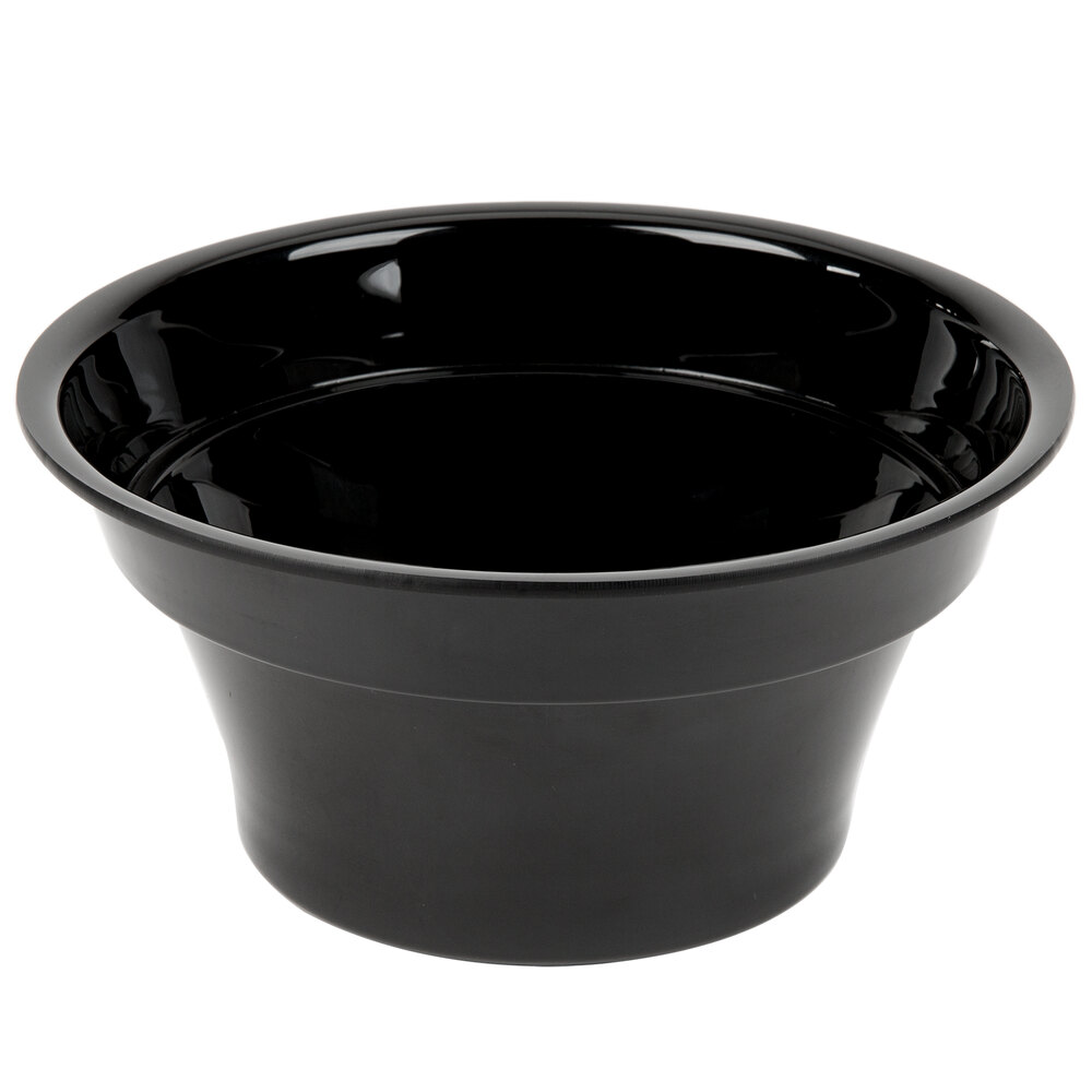Cal-Mil 407-8-13 7 3/4" Black Step Bowl for Food Station