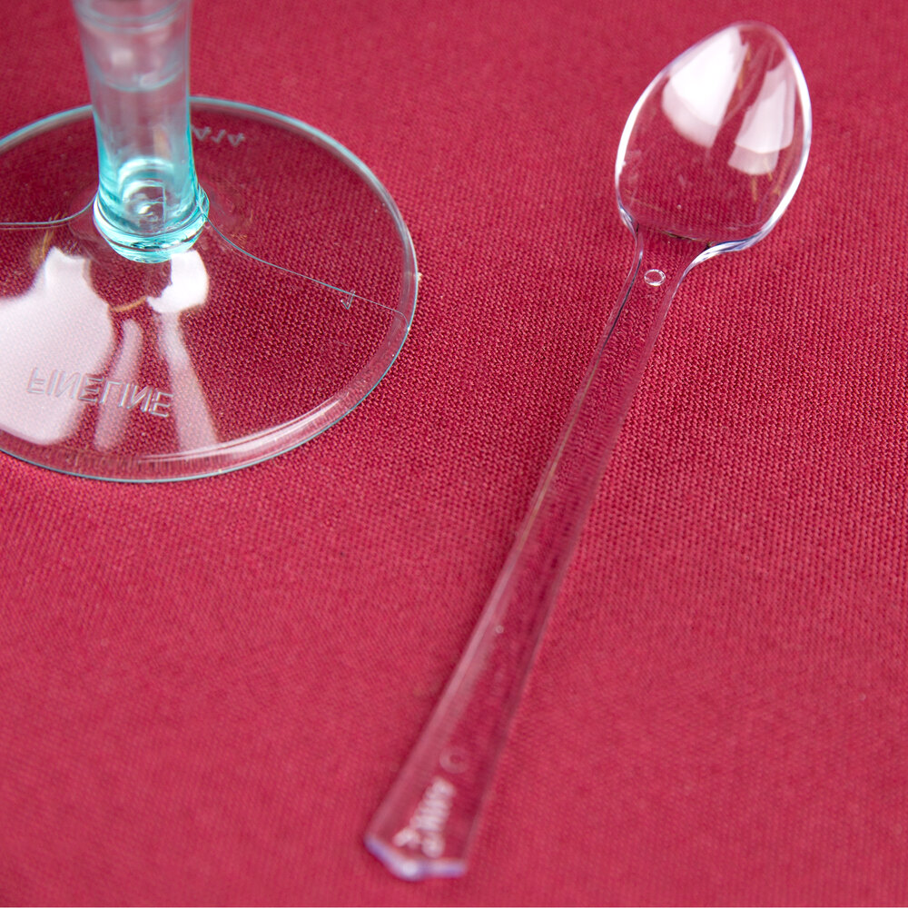 WNA Comet APTSP Petites 4 1/5" Clear Tasting Spoon - 500/Case