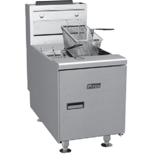 Pitco® SGC Liquid Propane 35 lb. Countertop Fryer with Millivolt Controls - 75,000 BTU