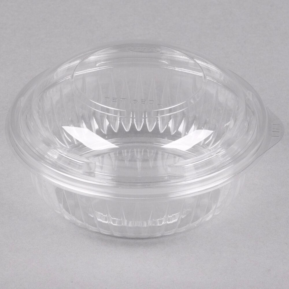 Dart PET12BCD PresentaBowls 12 oz. Clear Plastic Bowl with Dome Lid - 252/Case