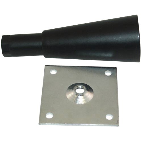 AllPoints 262438 6" Black Adjustable Plate Mount Leg