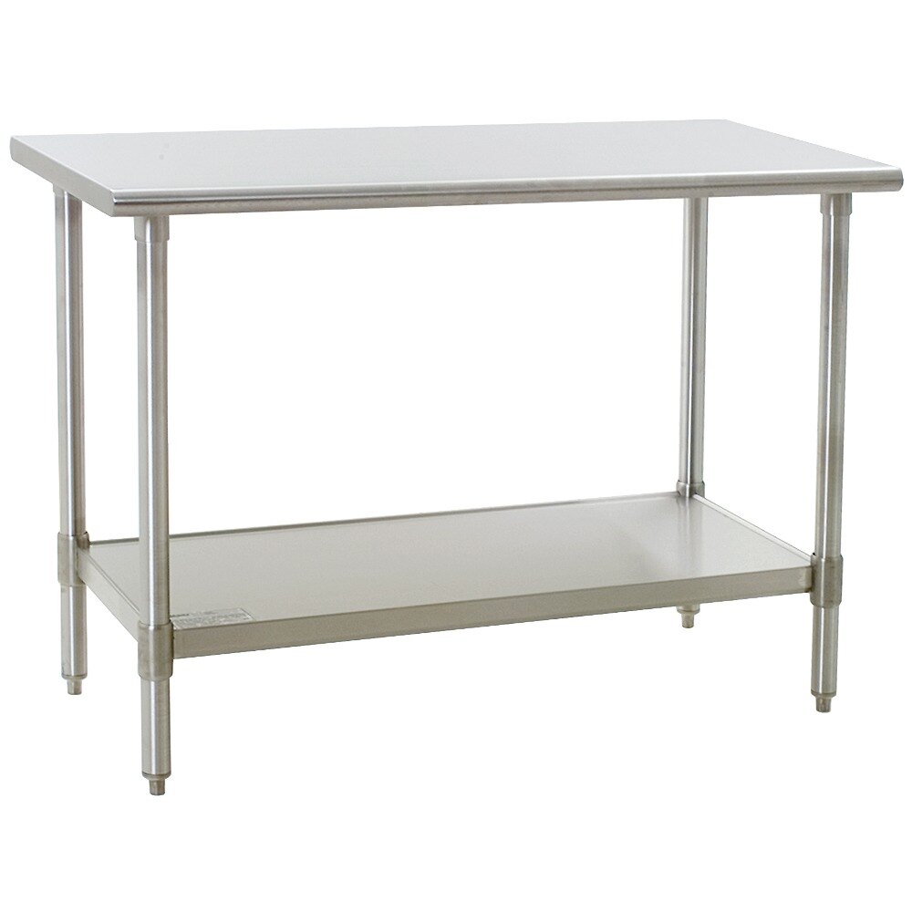 Eagle Group T2460SE 24" x 60" Stainless Steel Work Table with Undershelf