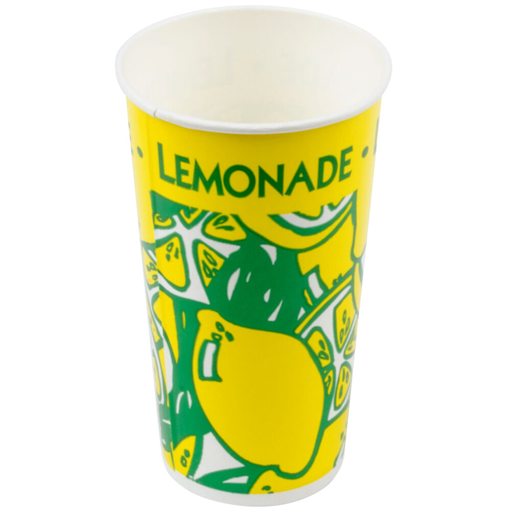 20 oz. Tall Paper Lemonade Cup - 1,000/Case