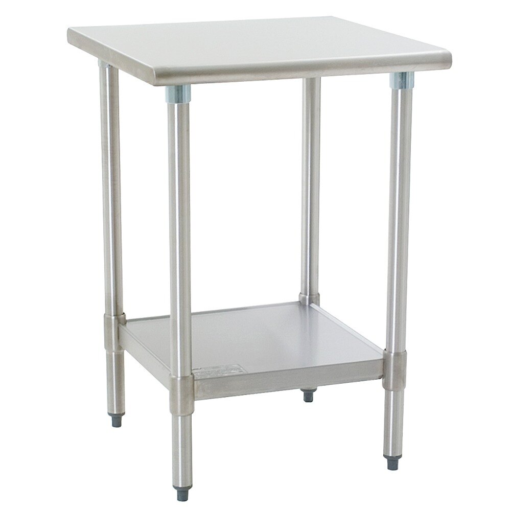 Eagle Group T2430E 24" x 30" Stainless Steel Work Table with Galvanized Undershelf