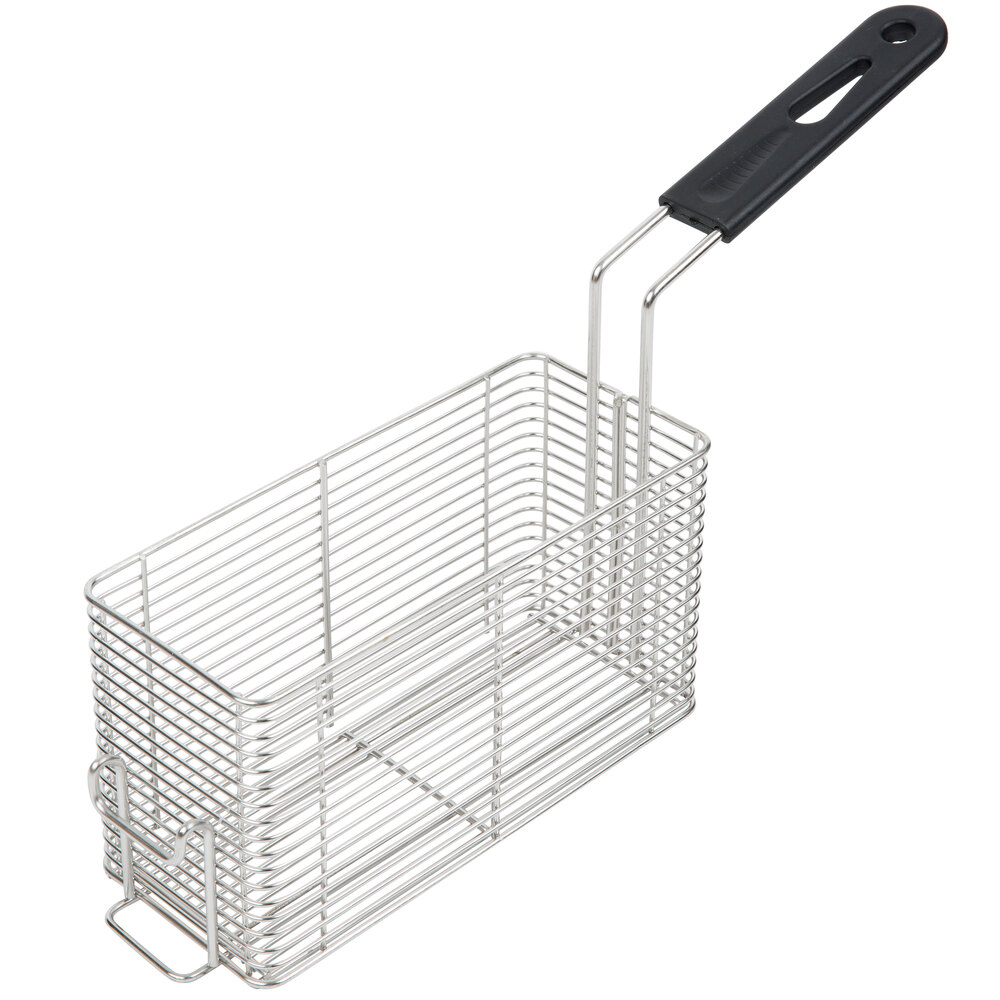 Vollrath 40711 10" x 4" x 4" Small Fryer Basket with Front Hook for CF Series