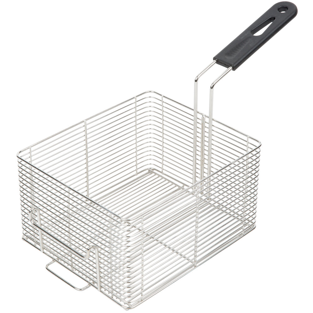 Vollrath 40712 9" x 8" x 5" Large Fryer Basket with Front Hook