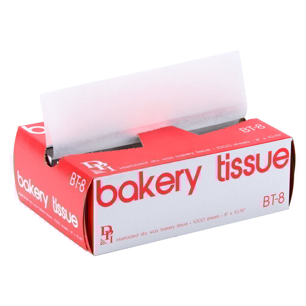 Durable Packaging BT-8 Interfolded Bakery Tissue Sheets 8" x 10 3/4" - 10,000/Case