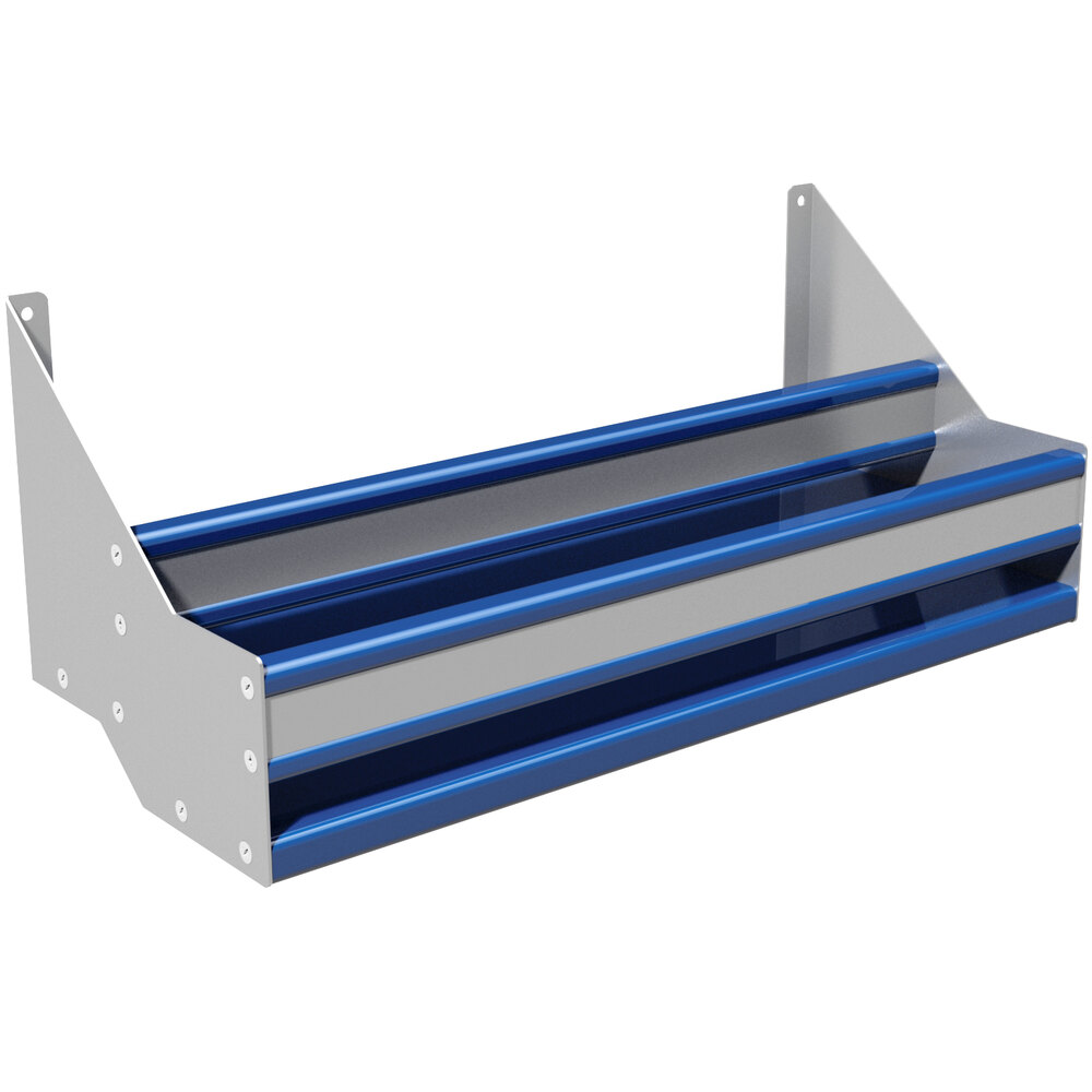 Advance Tabco PRDSR-30 Prestige Series 14 Bottle Stainless Steel Double-Tier Speed Rail - 30"