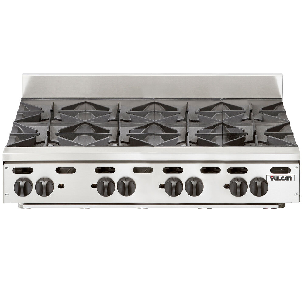 Vulcan VHP848 Liquid Propane 48" 8 Burner Countertop Range - 220,000 BTU