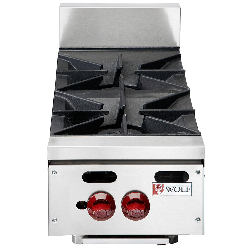 Wolf by Vulcan AHP212-NAT Achiever Natural Gas 12" 2 Burner Countertop Range - 60,000 BTU