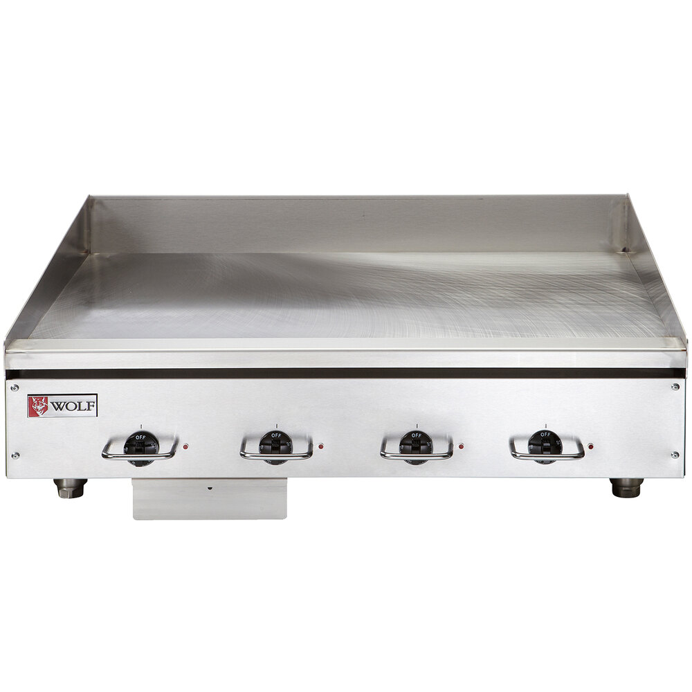 Wolf by Vulcan WEG48E-240/3 48" Electric Countertop Griddle with Thermostatic Controls - 240V, 3 Phase, 21.6 kW